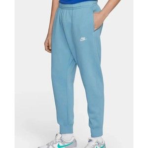 New Nike Sportswear Club Fleece Tapered Joggers Cerulean Men's 2XL 826431-424